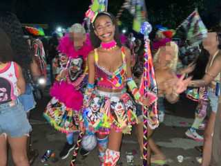 Fantasia de carnaval completa.