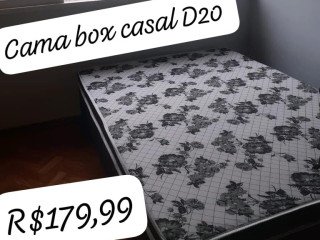 Cama box casal D20 $180,00